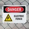 Signmission Electric Fence Danger Sign, Plastic, 10in W x 7in L, 2PK OS-2PACK-DS-P-710-L-2212 - alternate 6